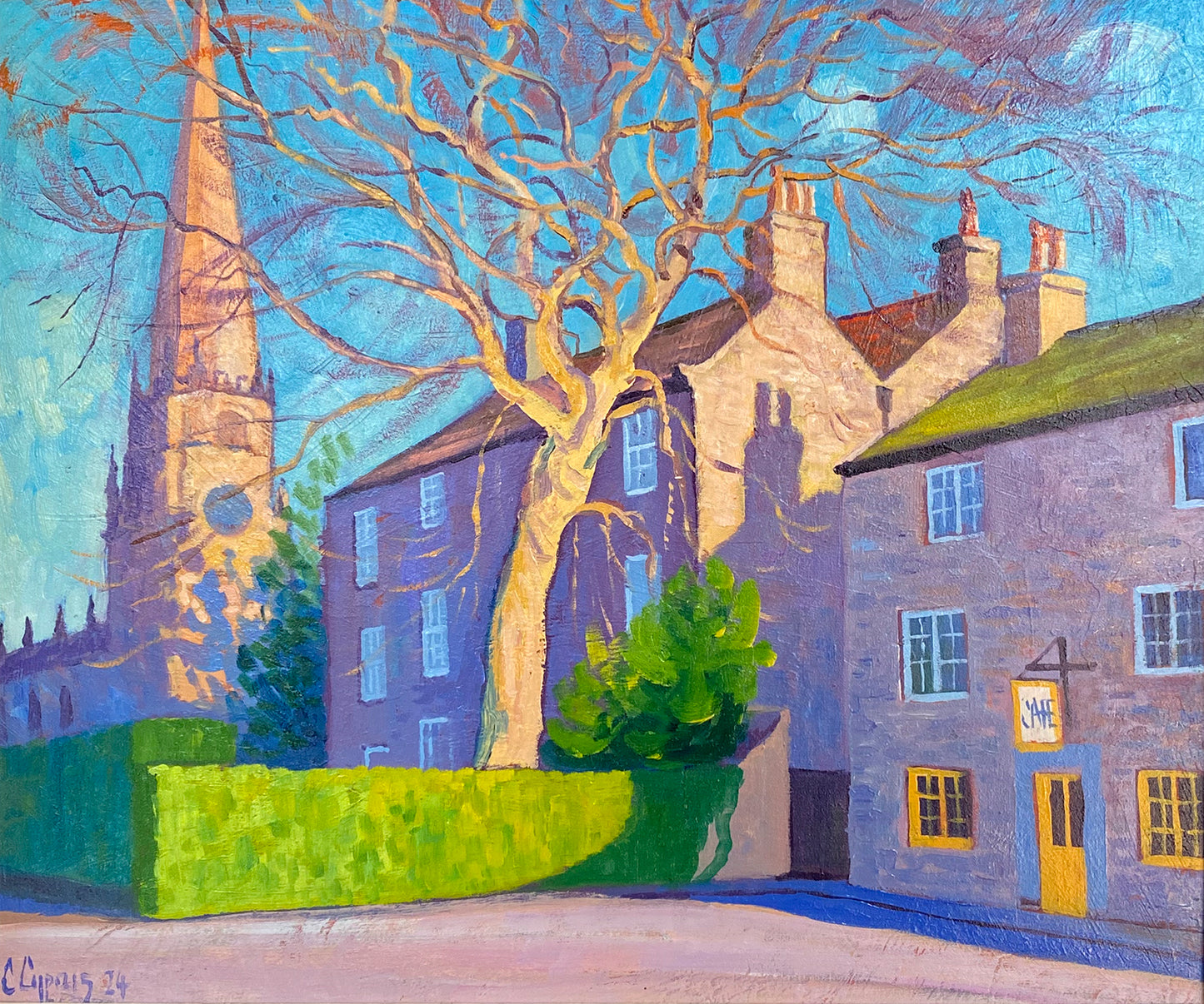 Early Spring Morning ~ Oils on Board 2024 ~ Bespoke Frame Included~ Chris Cyprus Artist