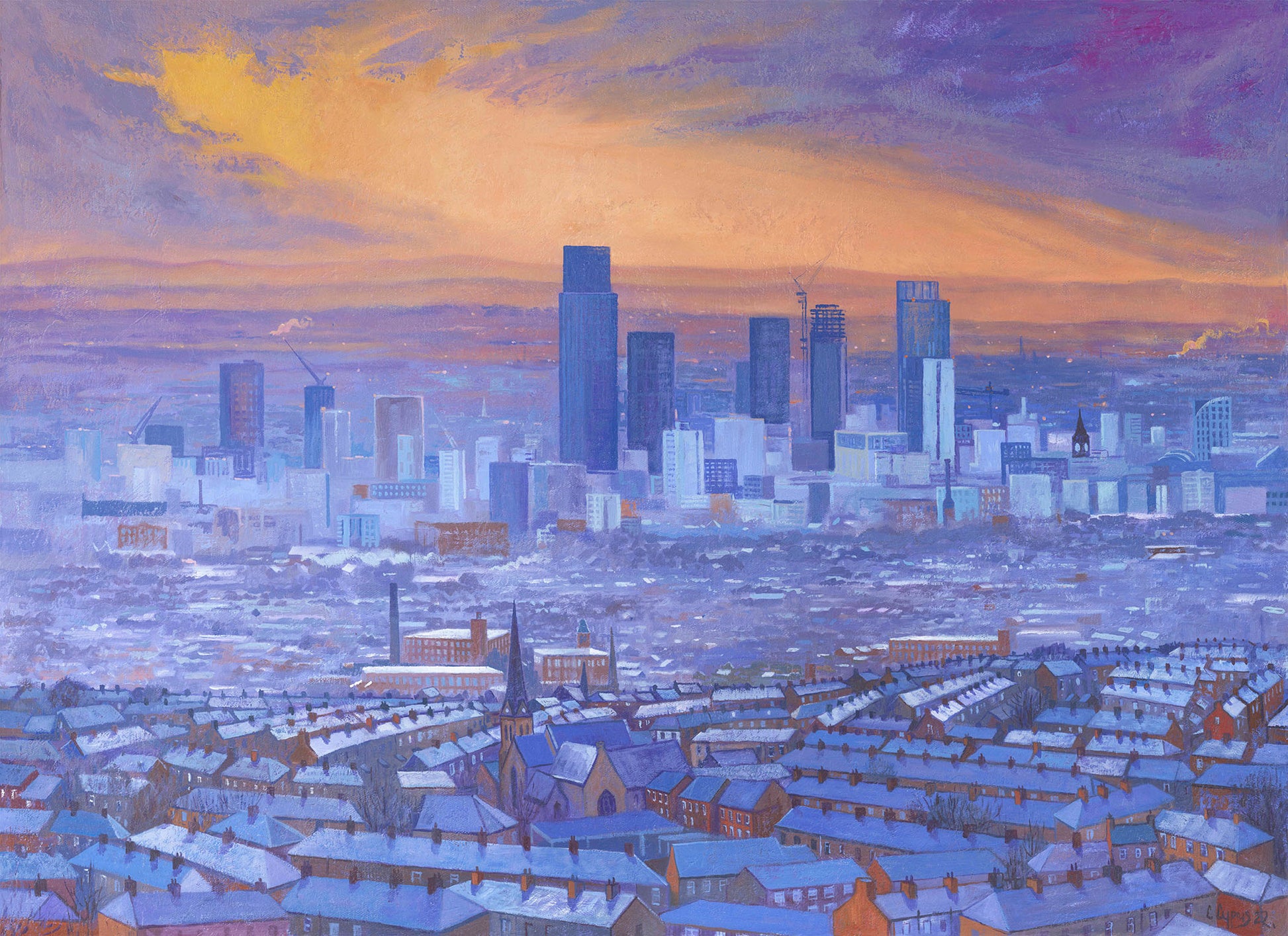 ‘Edge of Town’  limited edition gicleé print by Chris Cyprus ©️