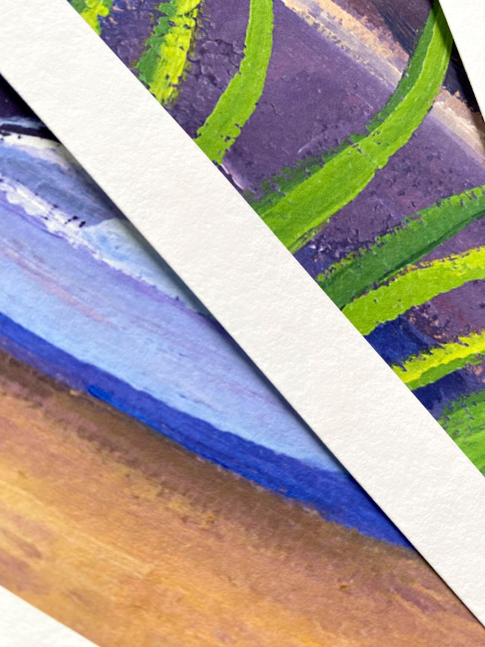 Close-up of gicleé print paper texture Chris Cyprus Artist