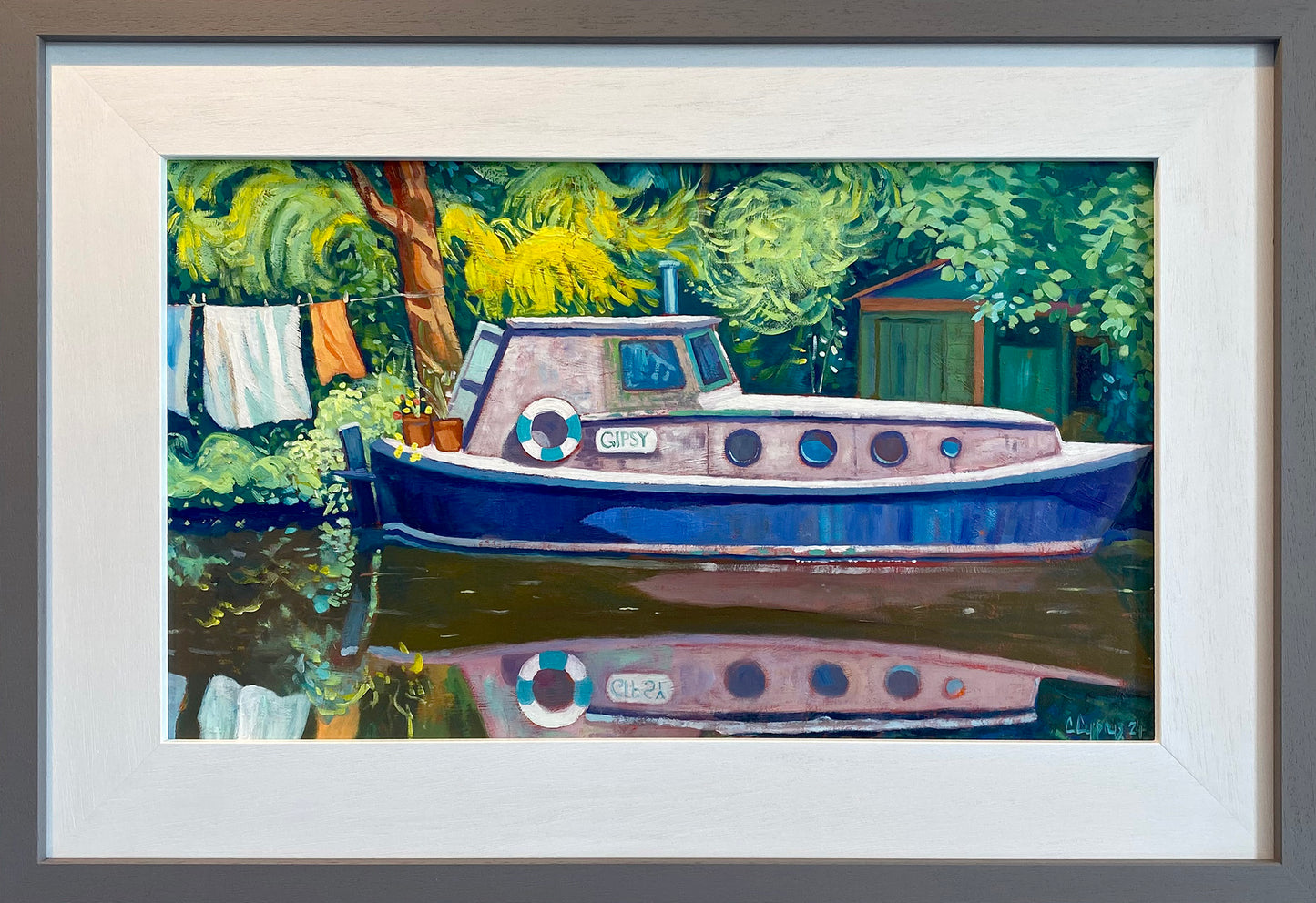 Gipsy ~ Oils On Board ~ Bespoke Hand Painted Frame