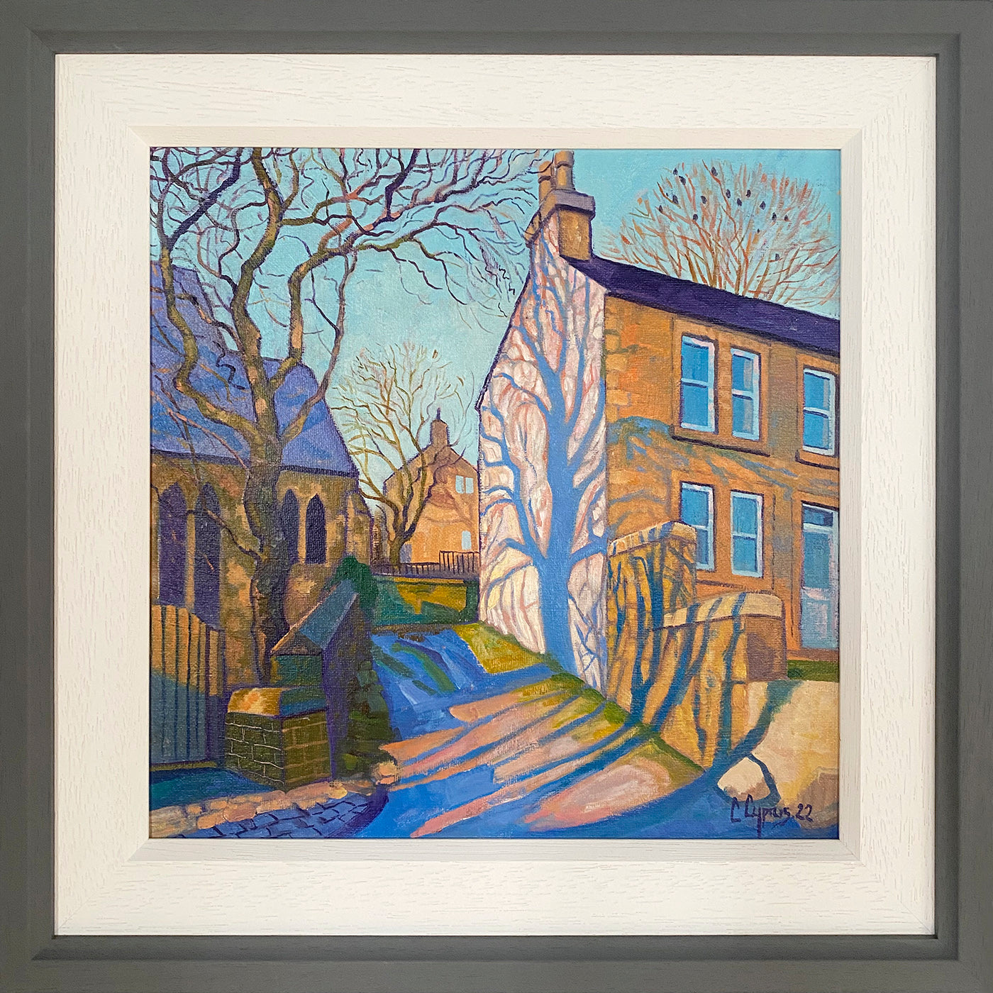 South Sun Oils On Canvas by Chris Cyprus © framed 2022