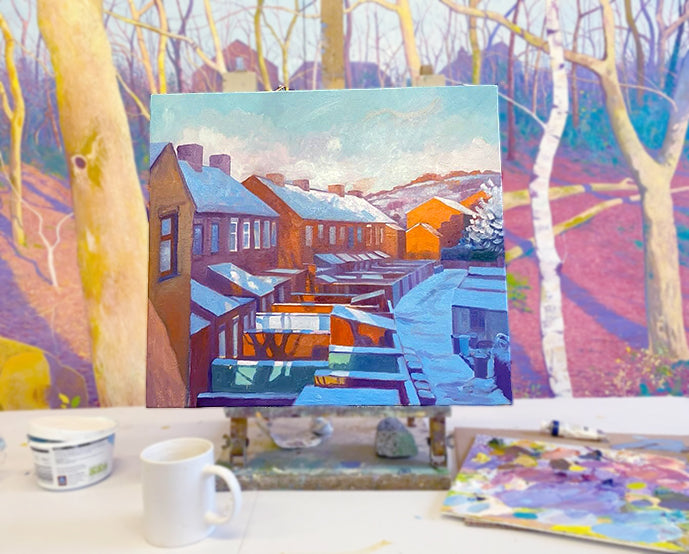 The Back Alley ~ Original Oils On Canvas 2026 ~ 45cm x 50cm ~ Chris Cyprus Artist