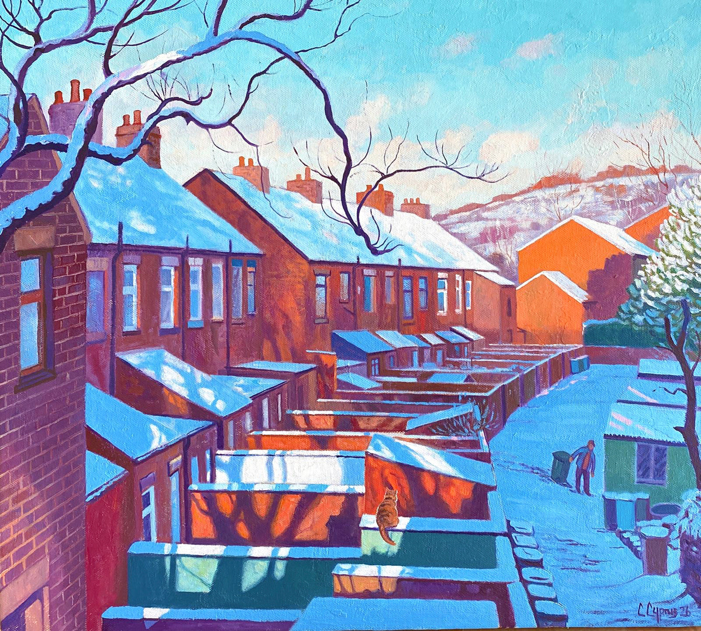 The Back Alley ~ Original Oils On Canvas 2026 ~ 45cm x 50cm ~ Chris Cyprus Artist