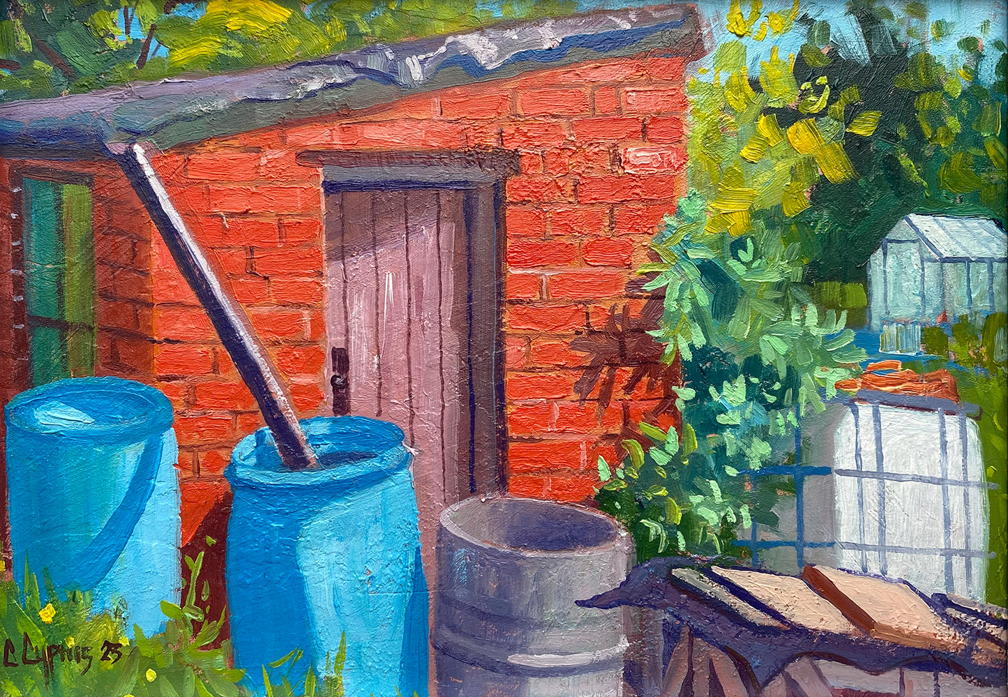 Brickhouse ~ Oils On Board 2023 ~ Incudes Bespoke Frame ~ Chris Cyprus Artist