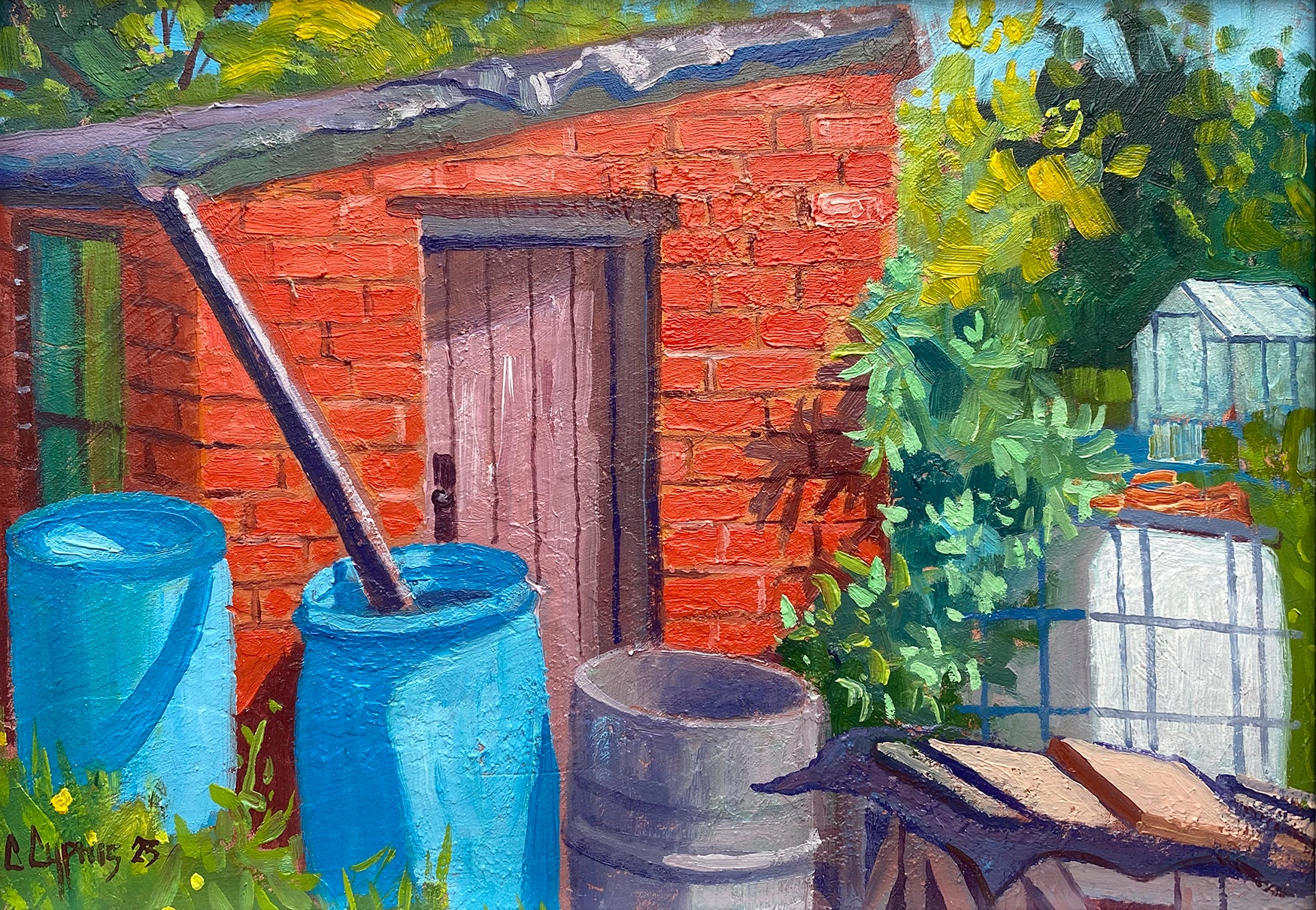 Brickhouse ~ Oils On Board 2023 ~ Incudes Bespoke Frame ~ Chris Cyprus Artist