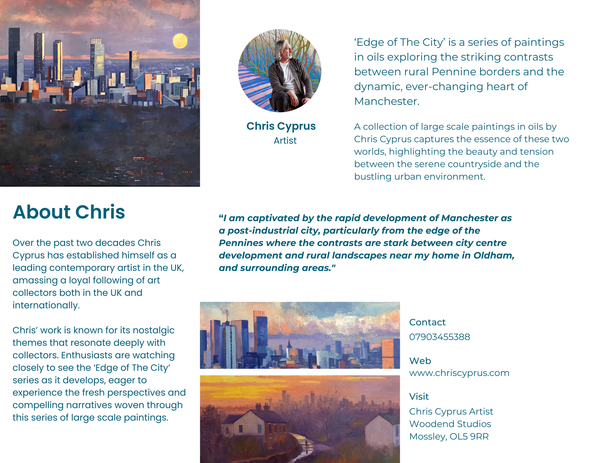 Edge Of The City Paintings © Chris Cyprus