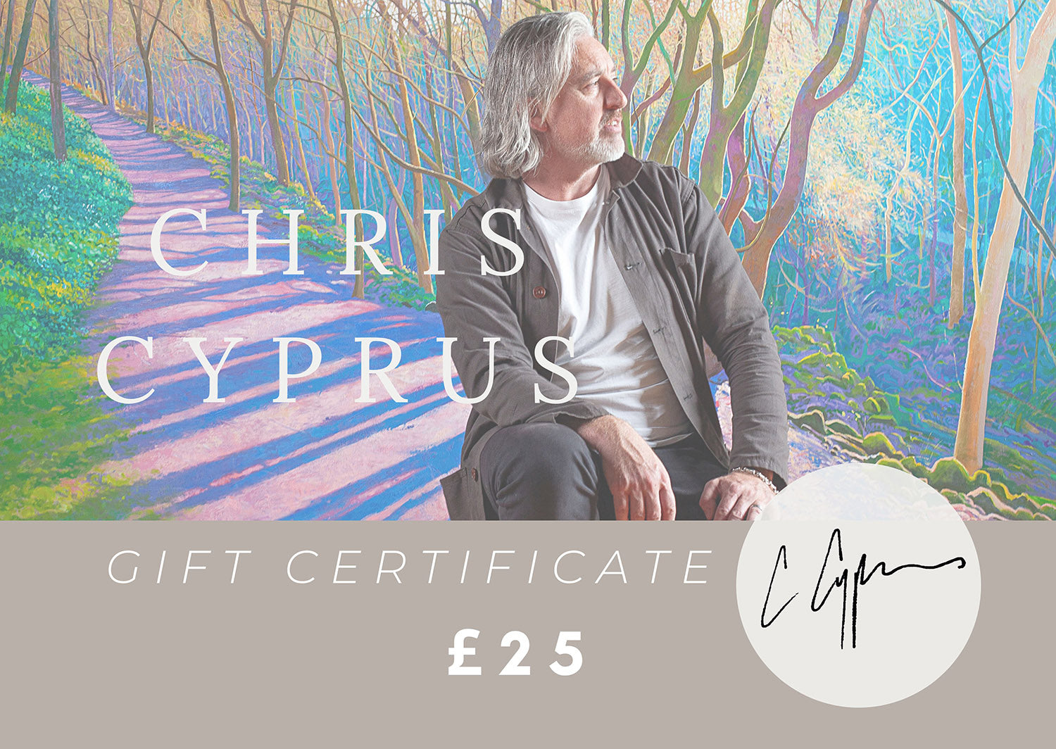 Gift Certificates by Chris Cyprus Artist ~ £25 £50 or £100 available