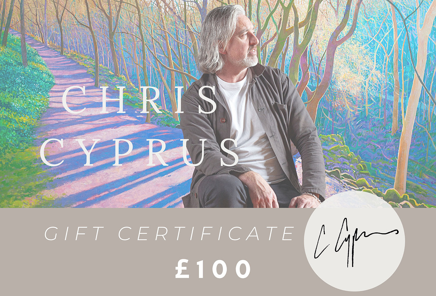Gift Certificate by Artist Chris Cyprus. £100