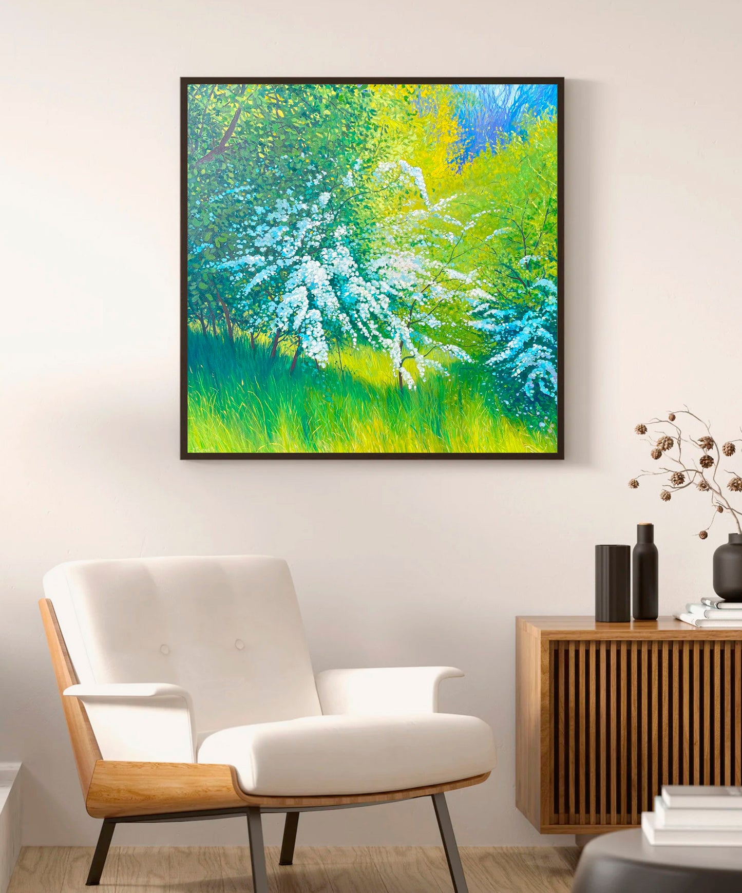Dawn Of Summer ~ Oils on canvas 2026 ~ Custom Floating Frame