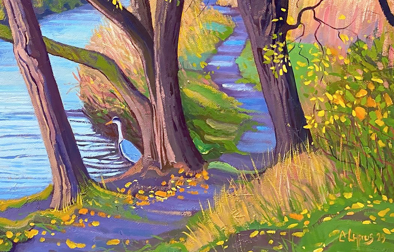 River Walk ~ Oils on Canvas 2025 ~ 50cm x 45cm