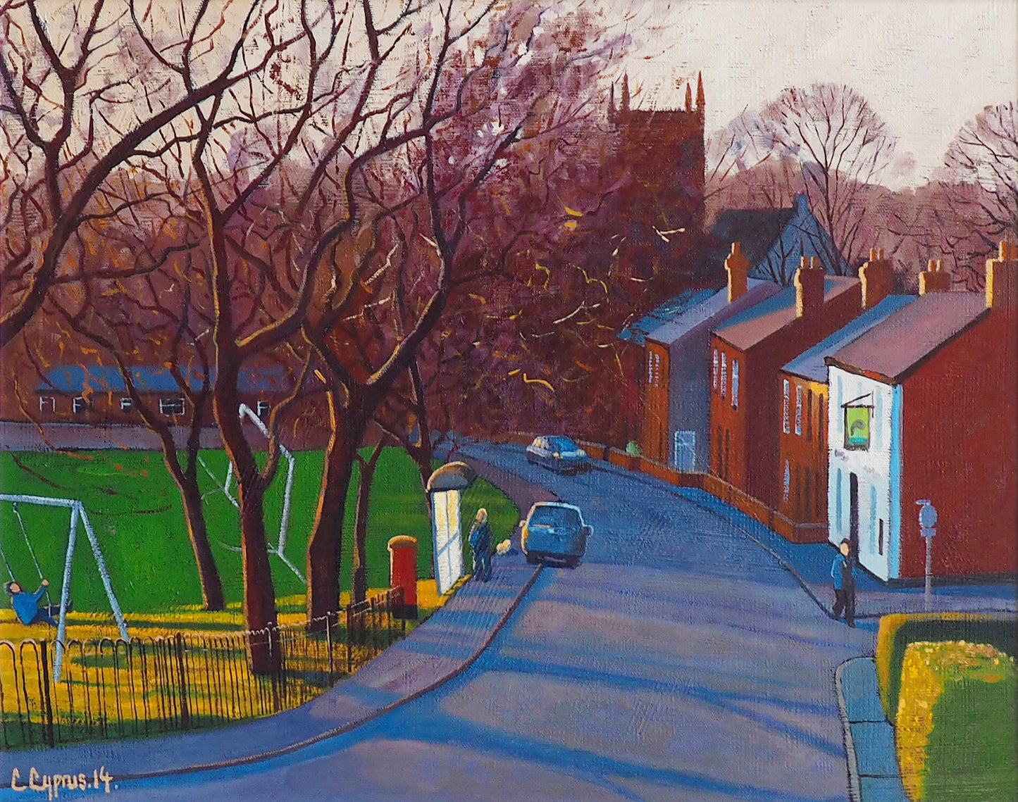 Spring In The Park ~ Oils on canvas 2014 ~ FREE shipping to UK