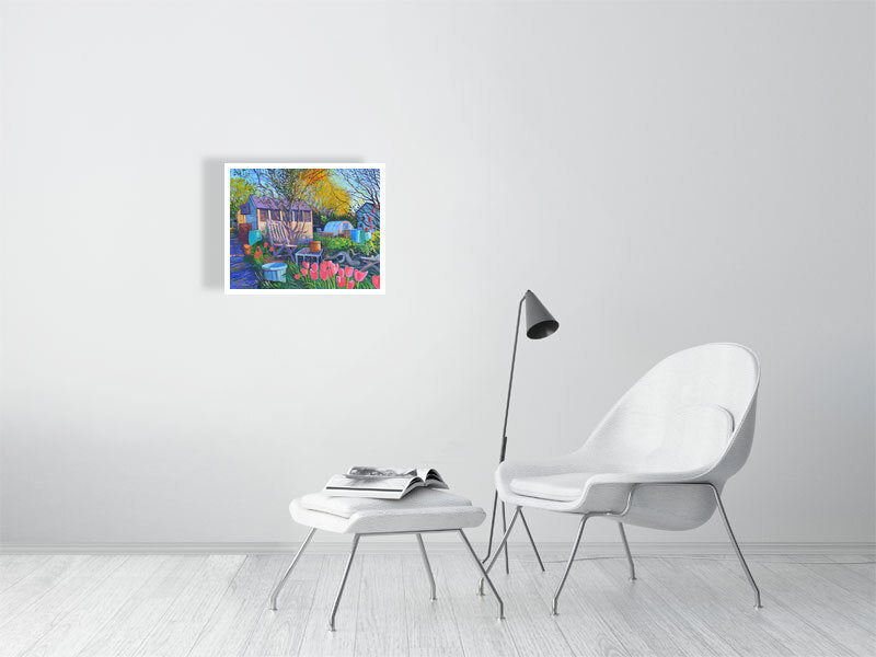 Sun Spot Gicleé Print by Chris Cyprus 
Framed 