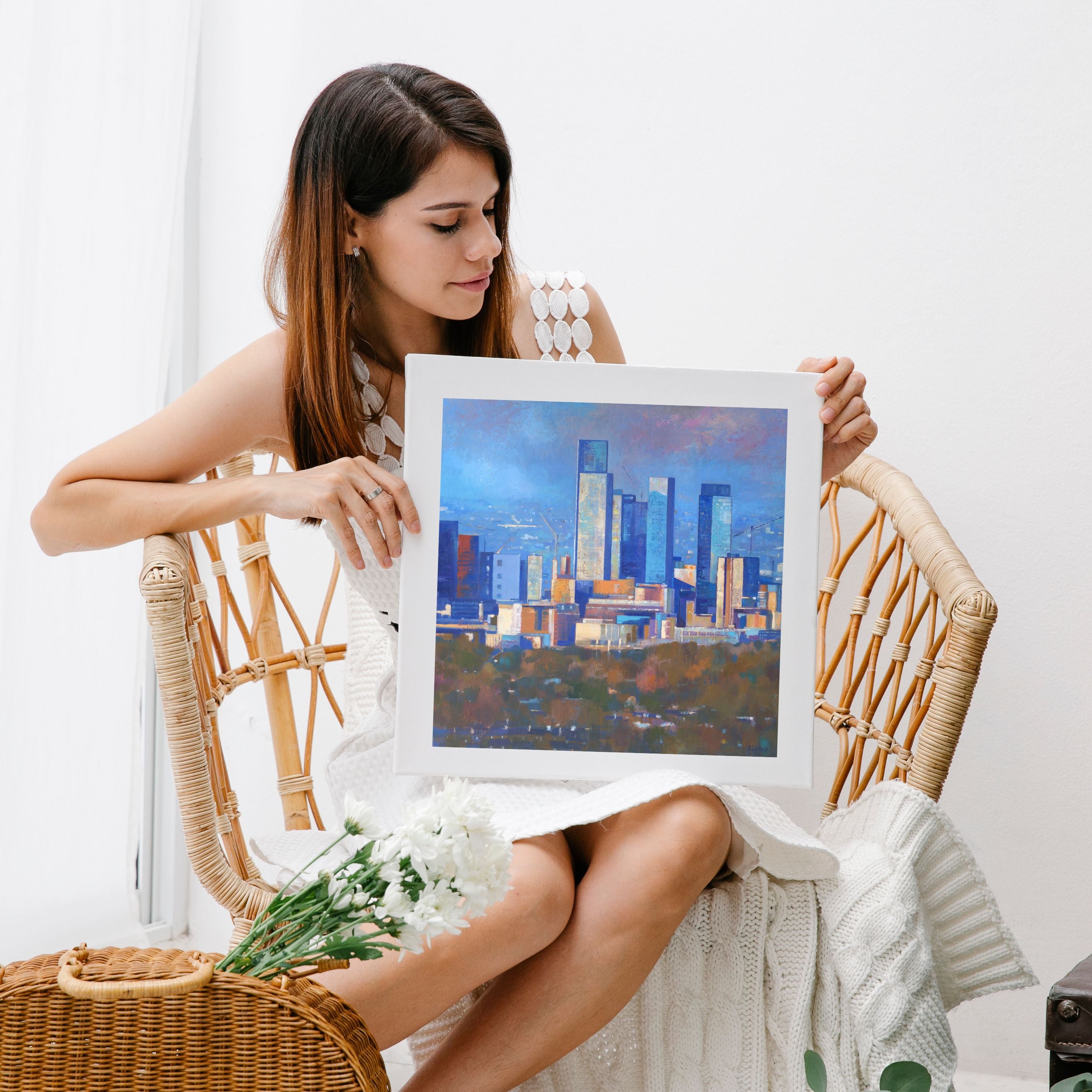 Mockup of print 'sundrenched' by chris cyprus 