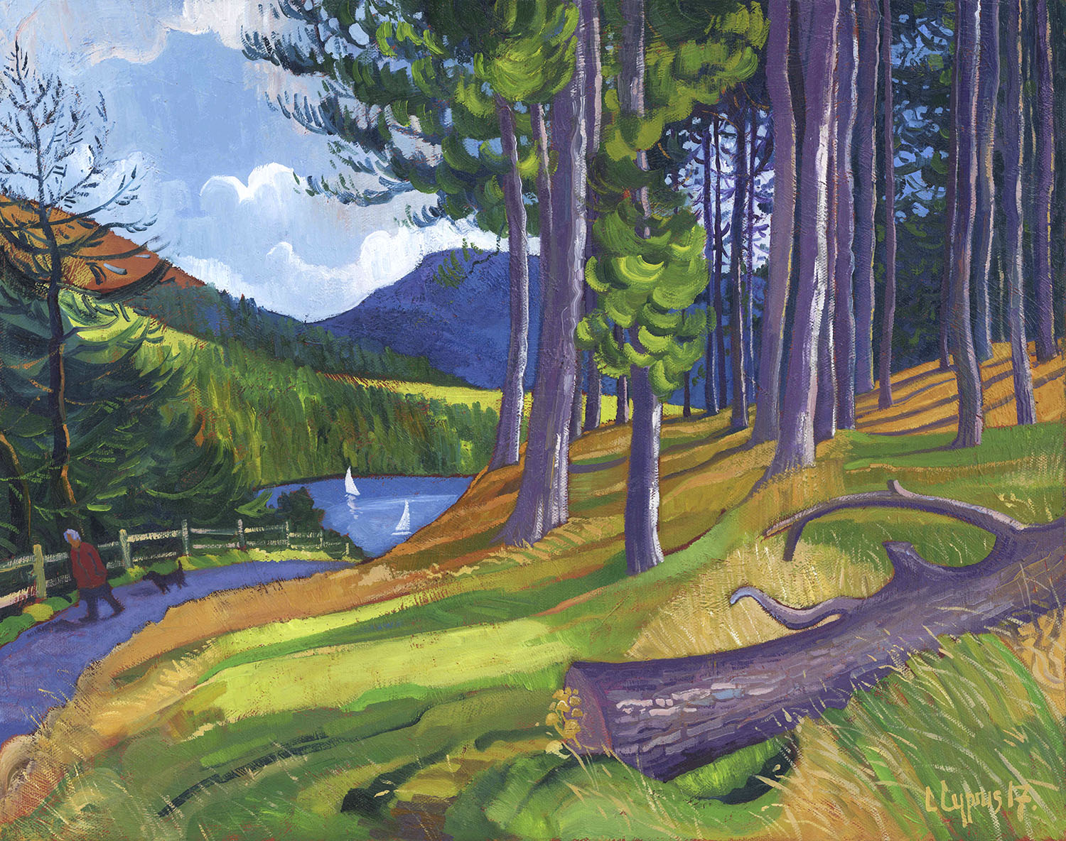 The Wooded Path Oils 16"x20" £1500 Chris Cyprus