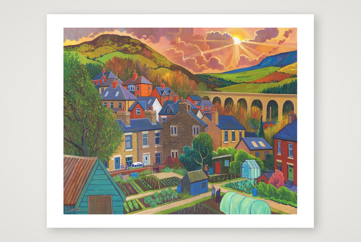 Town Gardens © Chris Cyprus — 50×40cm, 20×16" Print 