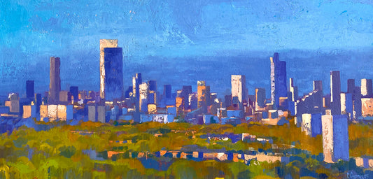 Urban Sprawl ~ Oils on Canvas 2025 © Chris Cyprus