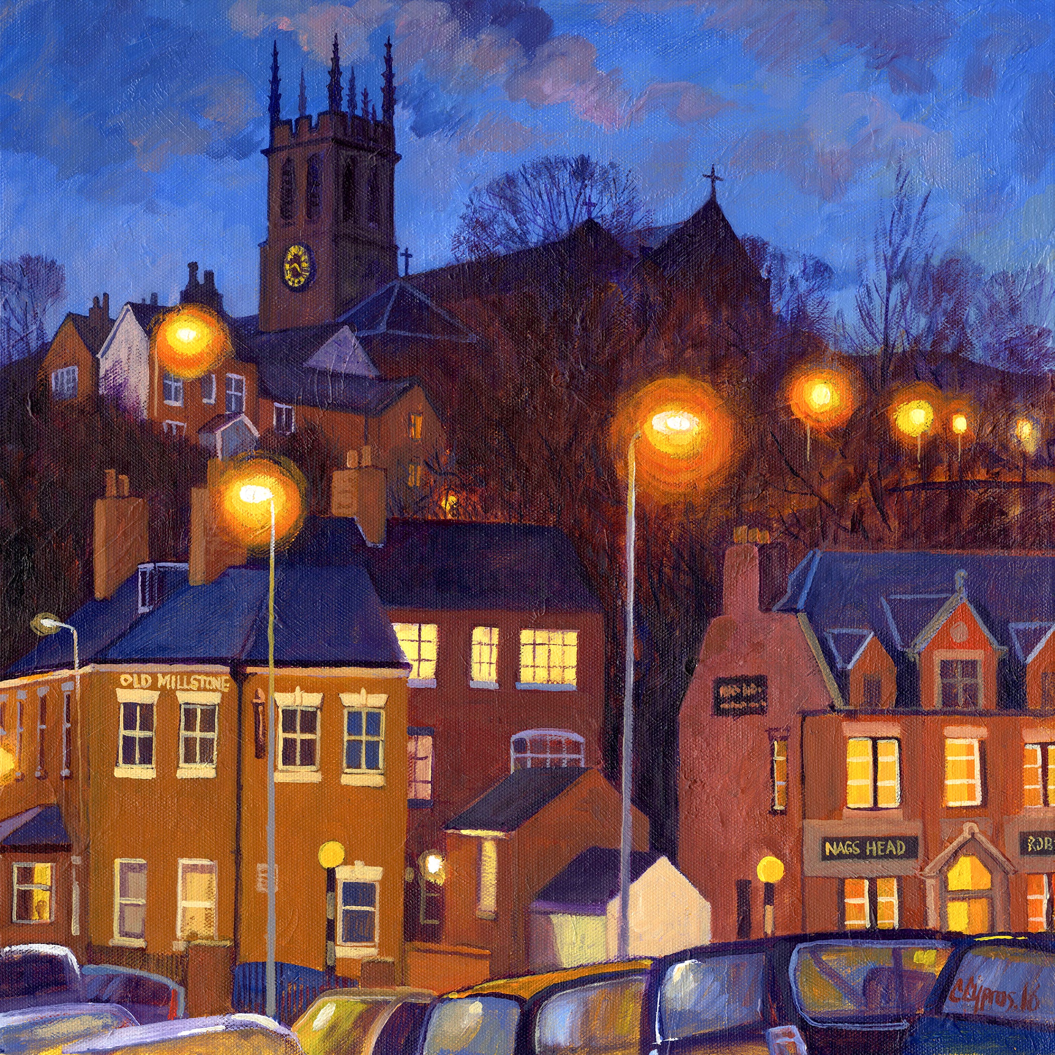 Load video: Chris Cyprus appears on the BBC One Show with his acclaimed series of paintings &#39;Northern Lights&#39;