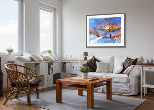 Fire & Snow ~ Limited Edition Gicleé Print by artist Chris Cyprus